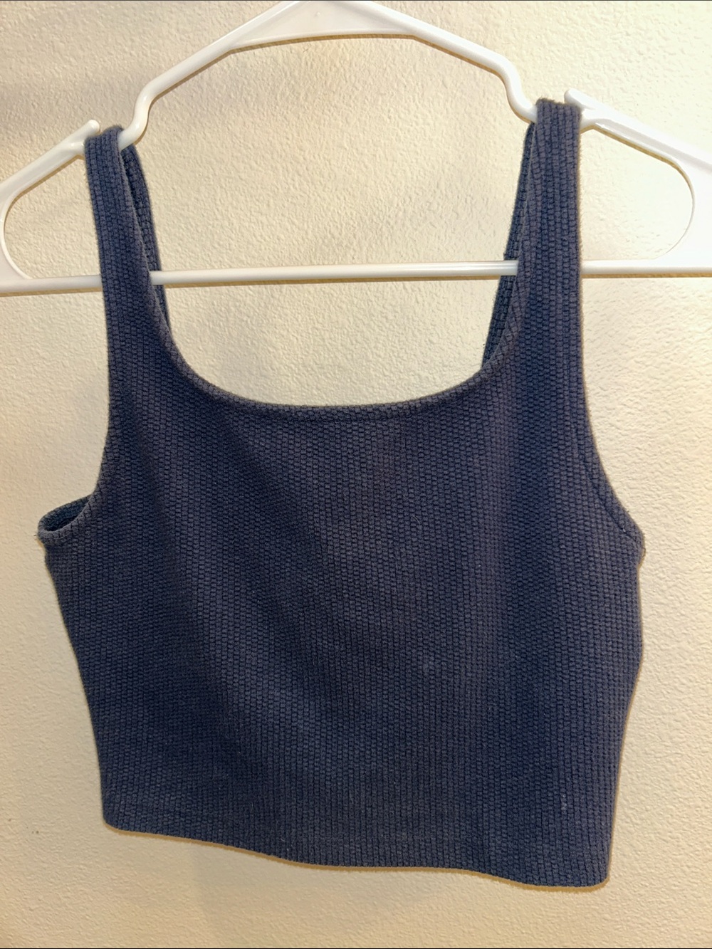 Roxy Navy Blue Knit Crop Tank